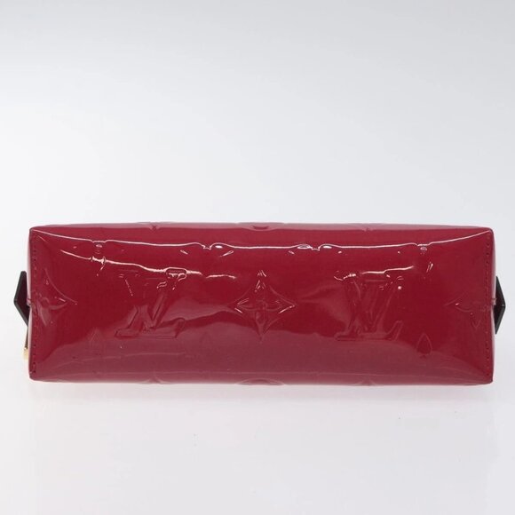 LOUIS VUITTON Monogram Vernis Pochette Cosmetic Rose Indian M90009 Auth 130667 - Picture 6 of 15